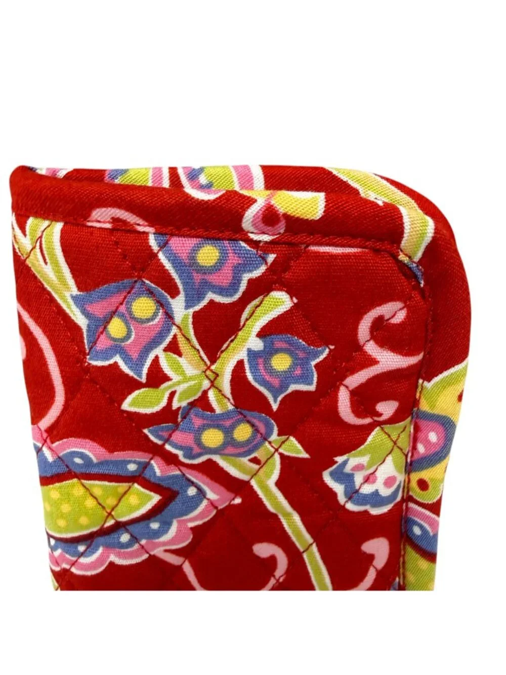 Quilted Keepers Eyeglass Cases Pair French Country Floral Red Yellow
